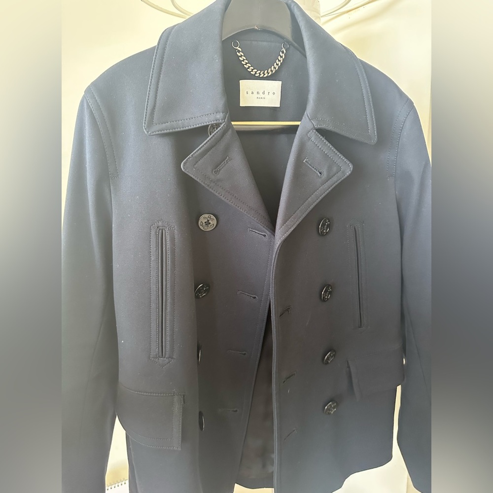 Sandro Navy Peacoat
